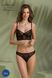 Комплект Passion DROSERA SET black, L/XL, сітка+мереживо, бюстьє та трусики танга SX0479 фото 6