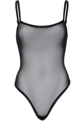 Еротичне боді Leg Avenue Cami bodysuit with thong Black S/M, на бретелях SO9166 фото
