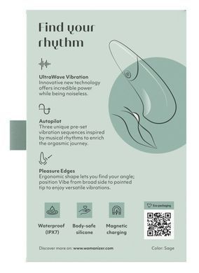 Мінівібратор Womanizer Vibe Sage, 3 авторежими + 10 рівнів інтенсивності SX2146 фото
