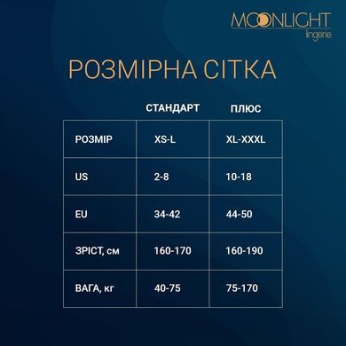 Сукня-бодістокінг Moonlight Plus Model 03 XL-XXXL Black, міді, довгий рукав SO8194 фото