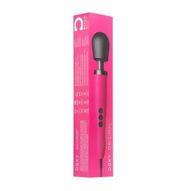 Вібромасажер DOXY Original Pink, дуже потужний, живлення 220В, пульсівні вібрації SO1429 фото