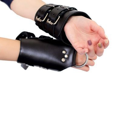 Манжети для підвісу за руки Art of Sex &ndash; Kinky Hand Cuffs For Suspension, чорні, натуральна шкіра SO5183 фото