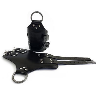 Манжети для підвісу за руки Art of Sex &ndash; Kinky Hand Cuffs For Suspension, чорні, натуральна шкіра SO5183 фото