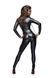 Комбінезон Noir Handmade F162 Powerwetlook overall with leash and two-way zipper, 3XL, мокрий ефект SX0046 фото 2