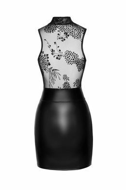 Сукня Noir Handmade F241 Short dress with powerwetlook skirt and tulle top, S SX0145 фото