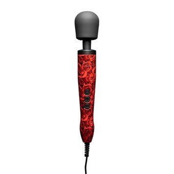 Вібромасажер DOXY Original ROSE PATTERN, дуже потужний, живлення 220В, пульсівні вібрації SX2454 фото