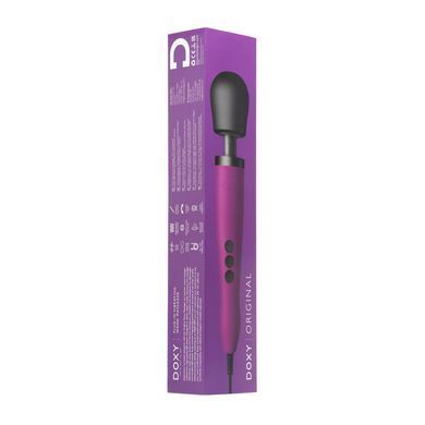 Вібромасажер DOXY Original Purple, дуже потужний, живлення 220В, пульсівні вібрації SO1430 фото