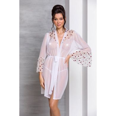 Повітряний пеньюар Passion LOVELIA PEIGNOIR L/XL, white SO4774 фото