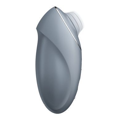 Вібростимулятор-пульсатор Satisfyer Tap & Climax 1 Bluegrey, ефект постукування пальцем, 2 мотори SX0568 фото