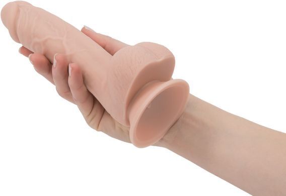 Реалістичний фалоімітатор на присосці ADDICTION &mdash; Mark 7,5&Prime; Dildo With Balls, Beige SO5583 фото