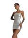 Мінісукня D&A, L, white, nylon-lycra відкриті плечі з блискавкою на всю довжину SX1242 фото 2