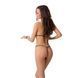 Комплект білизни Passion MELISSA BIKINI XXL/XXXL, black, ліф зі шнурівкою і трусики-стрінги EL15903 фото 2
