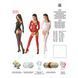 Бодістокінг Passion BS055 white, комбінезон, імітація панчіх і пояса, довгий рукав, закрите плече PBS055W фото 5