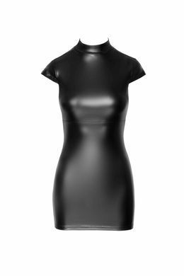 Сукня Noir Handmade F309 Fantasy, 3XL, black, міні, під латекс, короткий рукав, шнурівка ззаду SX0296 фото