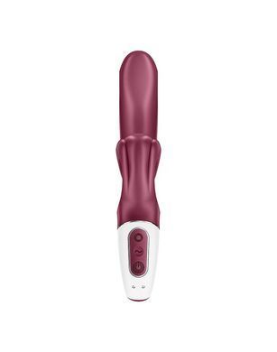 Вібратор-кролик Satisfyer Love Me Red, гнучкий, відросток з потрійним кінчиком SO7778 фото