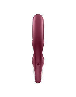 Вібратор-кролик Satisfyer Love Me Red, гнучкий, відросток з потрійним кінчиком SO7778 фото