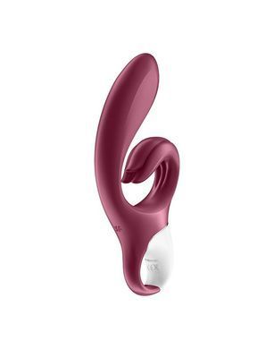 Вібратор-кролик Satisfyer Love Me Red, гнучкий, відросток з потрійним кінчиком SO7778 фото