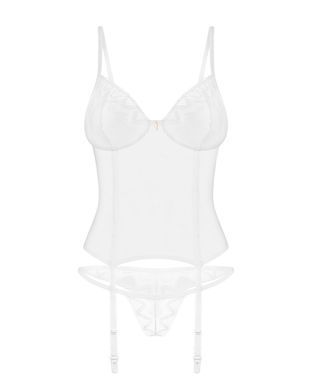 Корсет Obsessive Alissium corset & thong M/L (м'ята упаковка!!!) SX0601-R фото