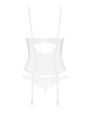 Корсет Obsessive Alissium corset & thong M/L (м'ята упаковка!!!) SX0601-R фото