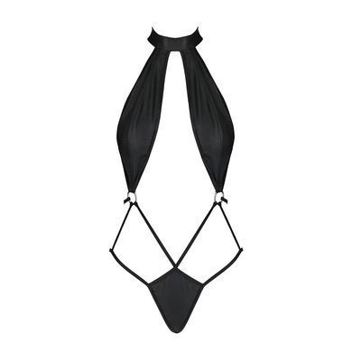 Боді-халтер з екошкіри Passion JANNIES BODY S/M black SO8443 фото