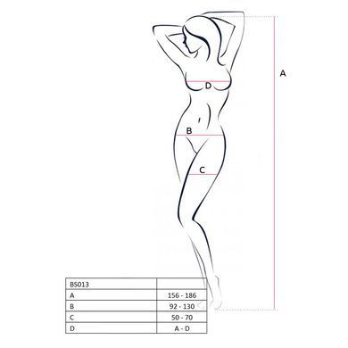 Бодістокінг Passion BS013 white, комбінезон, імітація панчіх і пояса PBS013W фото