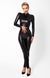 Комбінезон Noir Handmade F319 Caged, M, під латекс, довгий рукав, з доступом, кільце на поясі SX0346 фото 2