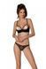 Еротичний комплект Passion MARINA SET WITH OPEN BRA, S/M, black, відкриті чашки SO9736 фото 1
