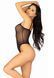 Еротичне боді Leg Avenue Cami bodysuit with thong Black XL, на бретелях SO9168 фото 4