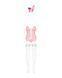 Еротичний костюм зайчика Obsessive Bunny suit 4 pcs costume pink L/XL, рожевий, топ з підв&rsquo;язками, т SO7255 фото 5