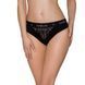 Трусики з широкою гумкою і мереживом Passion PS001 PANTIES XL, black SO4162 фото 1