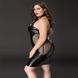 Еротична сукня JSY &laquo;Спокуслива Міла&raquo; Plus Size Black, прозорі вставки, стрепи, халтер SO8366 фото 3