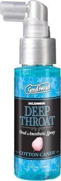 Спрей для мінету Doc Johnson GoodHead DeepThroat Spray - Cotton Candy 59 мл для глибокого мінету SX1321 фото