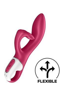 Вібратор-кролик із потрійним відростком Satisfyer Embrace me Berry, 2 мотори, діаметр 3,6 см SO6285 фото
