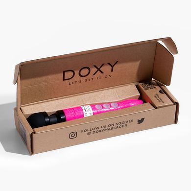 Вібромасажер DOXY Die Cast 3R Hot Pink, дуже потужний, перезаряджуваний, металевий корпус SX2460 фото