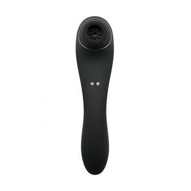 Вакуумний стимулятор з вібрацією Wooomy Smoooch Black Clitoral Suction & Vibration SO7410 фото