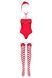 Боді Obsessive Kissmas teddy red L/XL SX1153 фото 3