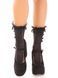 Шкарпетки ажурні Leg Avenue Mini Bow Lace Anklet, чорні, з рюшами, декор &mdash; бантики SX1046 фото 3