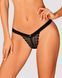 (SALE) Мереживні трусики із заниженою талією Obsessive Estiqua panties M/L, чорні SO7261 фото 1