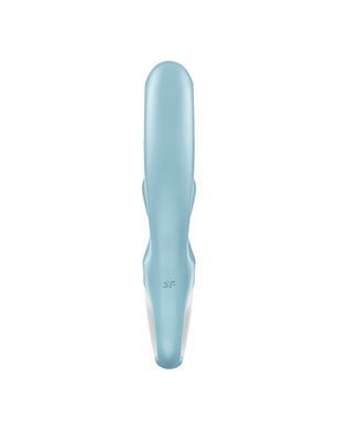 Вібратор-кролик Satisfyer Love Me Blue, гнучкий, відросток з потрійним кінчиком SO7779 фото