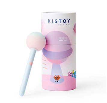 Вібратор-цукерка на паличці KISTOY Lala Pop, 2 мотори, маска на очі в комплекті SO8710 фото