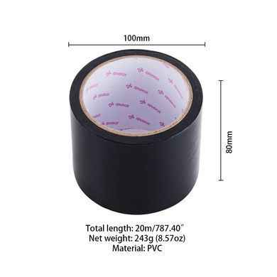 Скотч для бондажу LOCKINK SEVANDA Electrostatic Tape, чорна, 16 м SX0890 фото