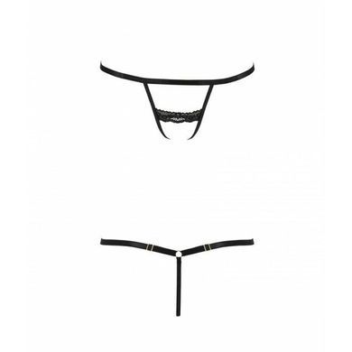Трусики-стрепи Passion Exclusive SHELLY THONG S/M, black PS27908 фото