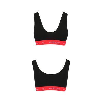 Спортивний топ на широких бретелях Passion PS003 TOP S, black SO4213 фото