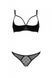 Еротичний комплект Passion MARINA SET WITH OPEN BRA, XXL/XXXL, black, відкриті чашки SO9737 фото 3
