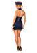Еротичний костюм стюардеси Obsessive Stewardess uniform XS/S, blue, сукня, пілотка, шарф, манжети SO7729 фото 4