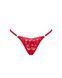 Мереживні стрінги Obsessive Lacelove thong XL/2XL Red, низька посадка SO8663 фото 3