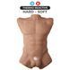 Торс з фалоімітатором на присосці SilexD Apollo L Male Torso Caramel SX0814 фото 2