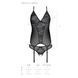 Корсет із пажами, трусики з ажурним декором та відкритим кроком Passion URSULA CORSET XXL/XXXL black SO5837 фото 6