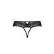 Мереживні стрінги з доступом Passion SENIA THONG L/XL, black SO5379 фото 6