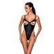 Боді з екошкіри Passion CELINE BODY L/XL, black, з доступом, відкритий SO6403 фото 1